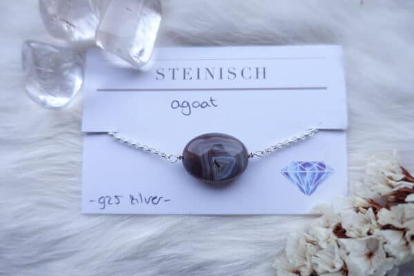 armband agaat zilver