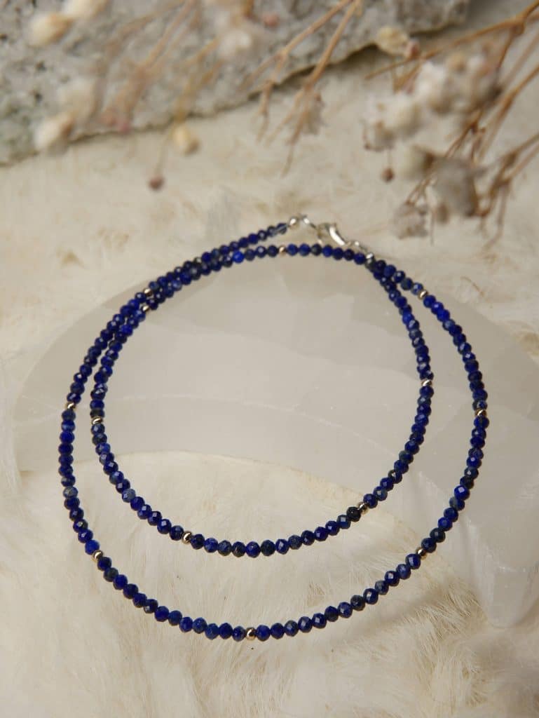ketting lapis lazuli handgemaakt zilver