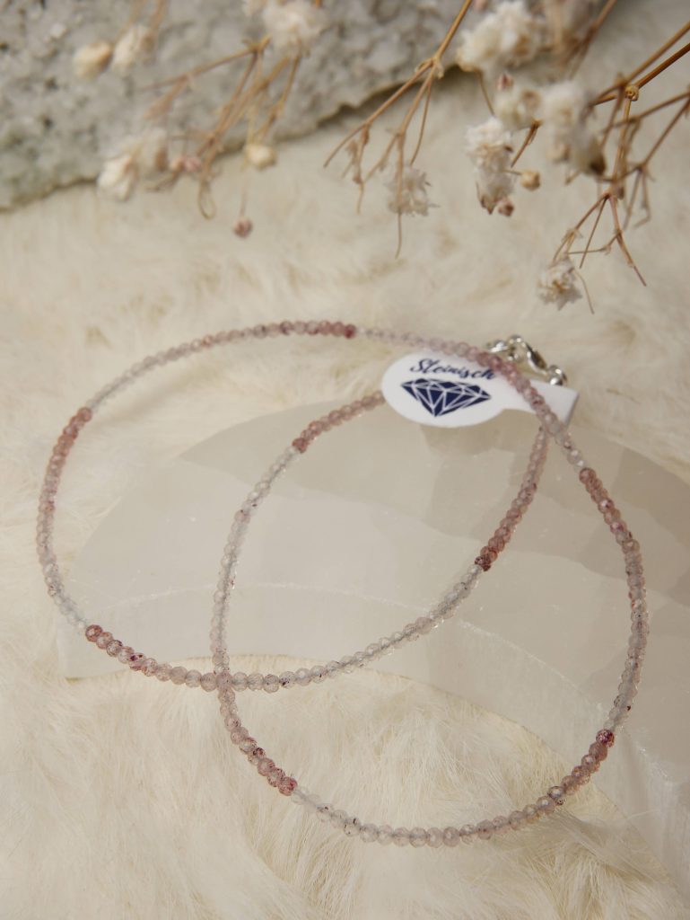 hematietkwarts ketting hematiet handgemaakt zilver