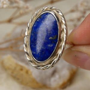 handgemaakte lapis lazuli ring