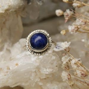 lapis lazuli ring handgemaakt in zilver