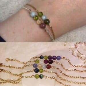 Familie armband geboortestenen