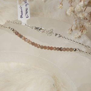 Maansteen armband zilver handgemaakt