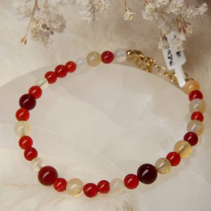 Vuuropaal armband goud