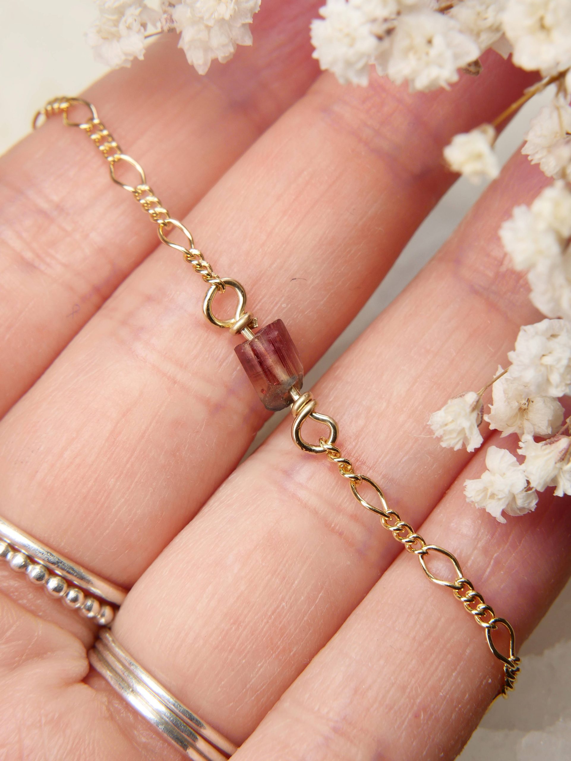 gold filled goud toermarlijn armband