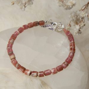 armband zilver rhodochrosiet
