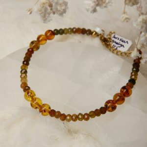 Barnsteen Toermalijn armband goud