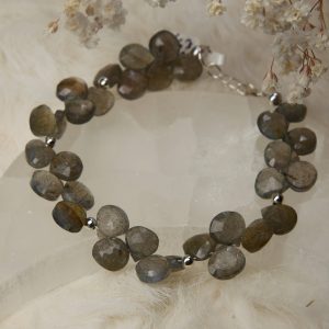 labradoriet druppel armband