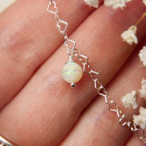 Crystal opaal armband