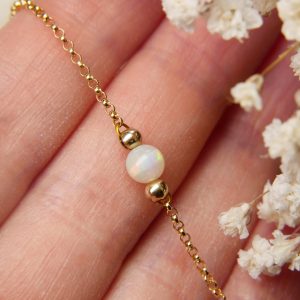gold filled gouden opaal armband handgemaakt goud