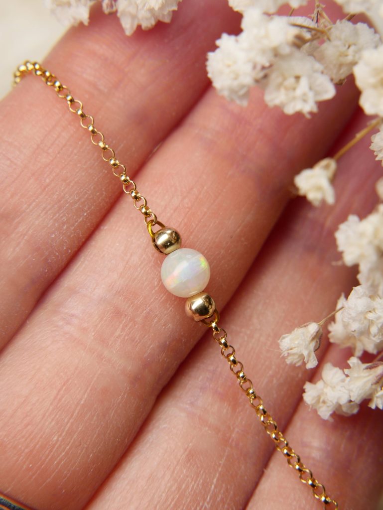 gold filled gouden opaal armband handgemaakt goud