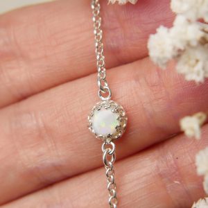 opaal armband zilver handgemaakt